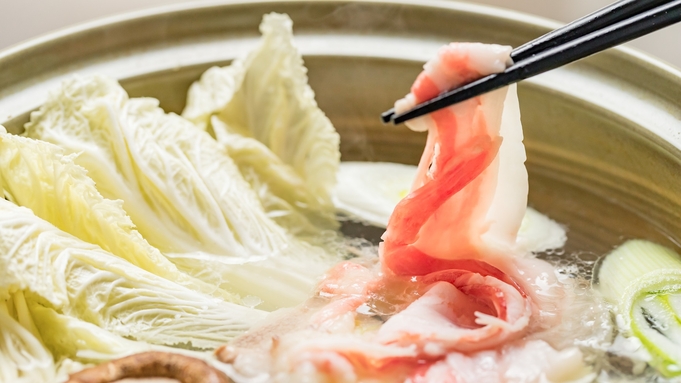 2022年基本プラン【夕朝食付】夜は村上豚「しゃぶしゃぶ」朝食は新鮮な海鮮を使った海鮮丼